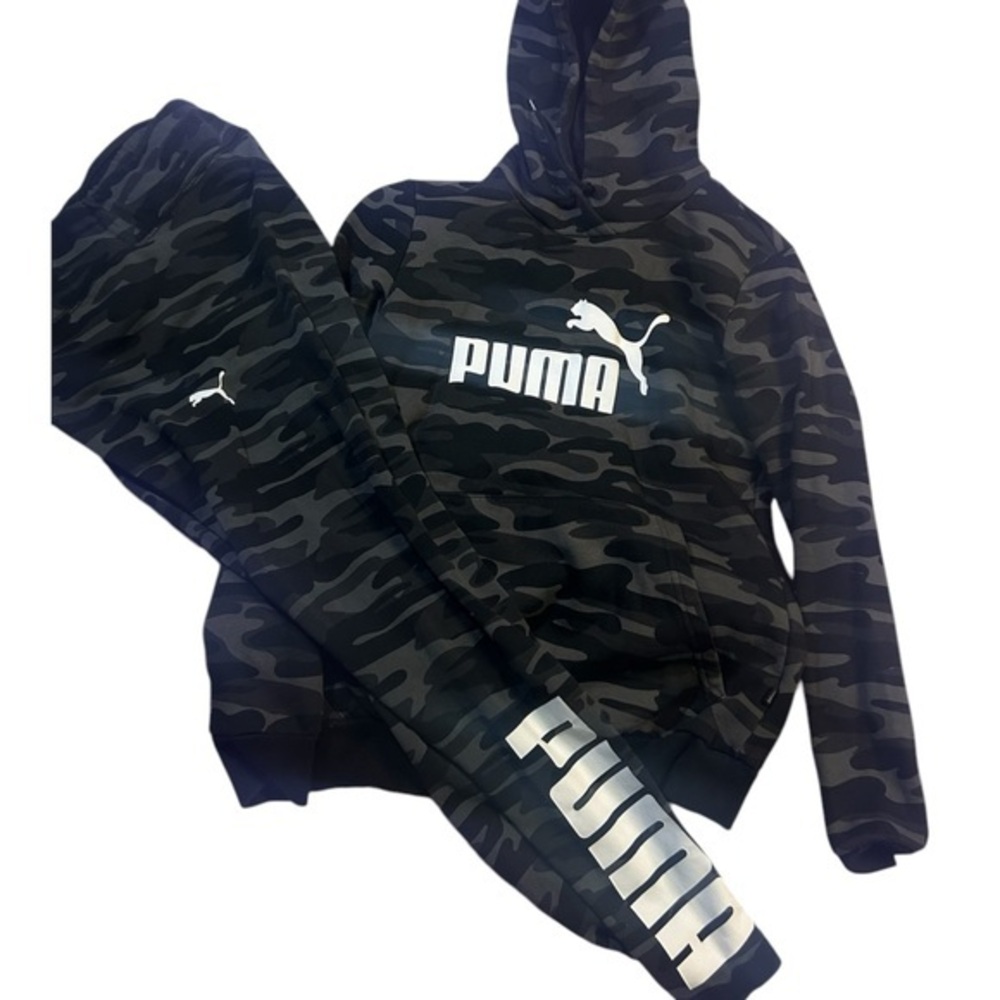 Puma Black and Gray Hoodie